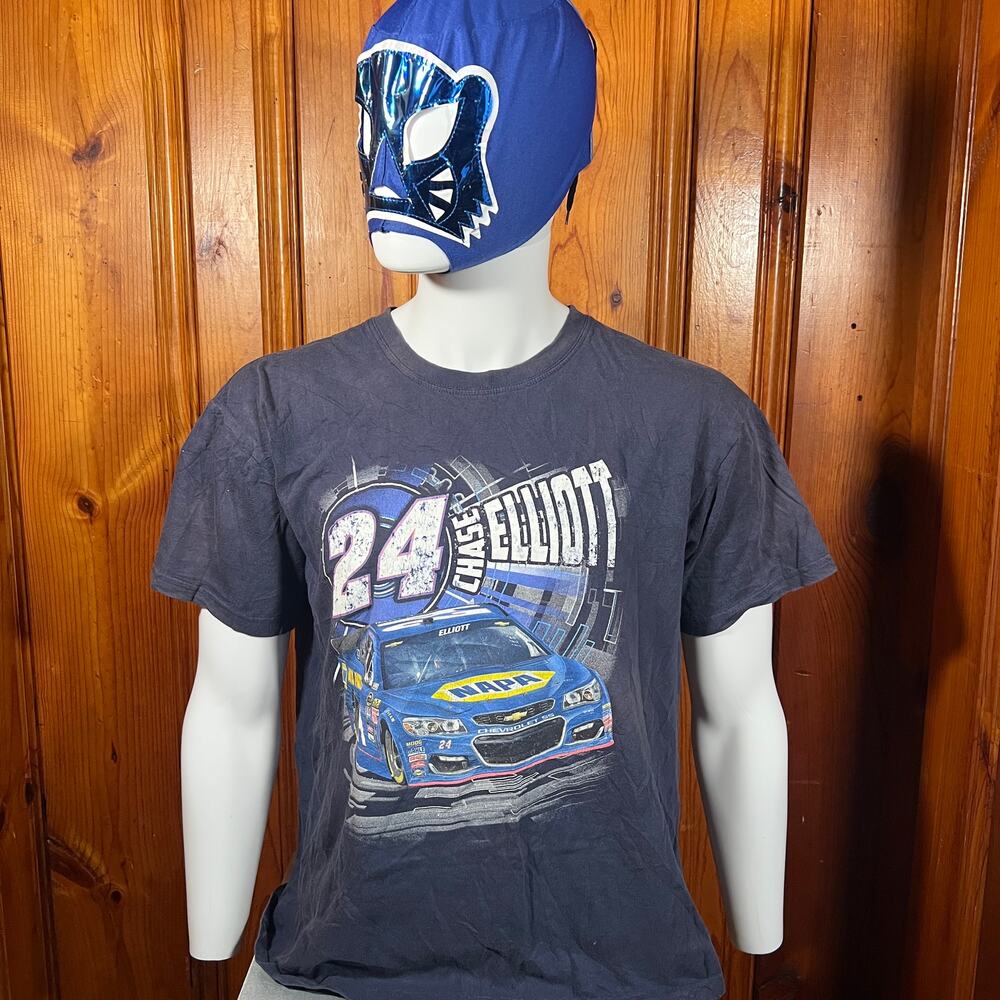 Unbranded M L NASCAR Chase Elliott T Shirt Blue Racing Graphic